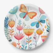 Schmetterlingsgarten 1 pappteller (Vorderseite)