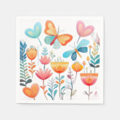 Schmetterlingsgarten 1 serviette (Vorderseite)