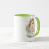 Schmetterlingsgarten-Engel-Tasse Tasse (VorderseiteRechts)