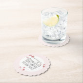 Schmetterlingsgarten Geburtstag Rosa Untersetzer (Vor Ort)