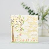 Schmetterlingsgarten Geburtstagsfeier Einladung (Stehend Vorderseite)