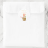 Schmetterlingsgarten Geburtstagsfeier Runder Aufkleber (Tasche)