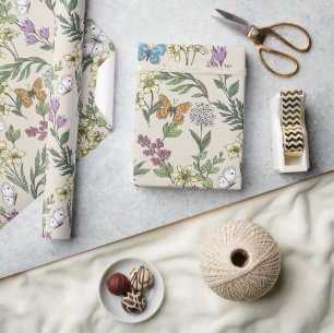 Schmetterlingsgarten Geschenkpapier