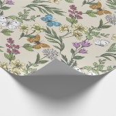 Schmetterlingsgarten Geschenkpapier (Ecke)