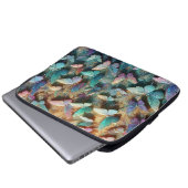 Schmetterlingsgarten in allen Farben Laptopschutzhülle (Vorne Knopf)