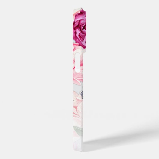 Schmetterlingsgarten Pink Floral Case-Mate iPhone Hülle (Rückseite / Rechts)