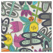 Schmetterlingsgarten Pop Stoff (Nahaufnahme)