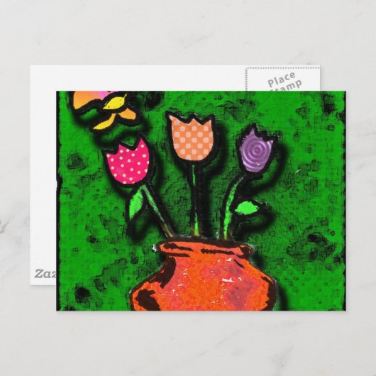 Schmetterlingsgarten Postkarte (Vorne/Hinten)