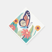 Schmetterlingsgarten Serviette (Ecke)