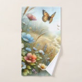 Schmetterlingsgarten Wildblumenwiese Badhandtuch Set (Handtuch)