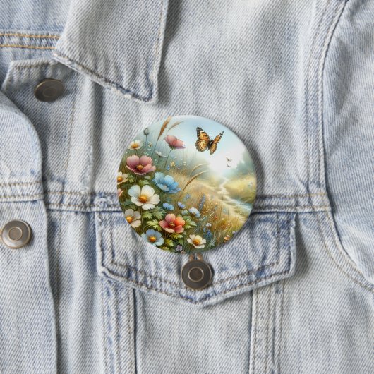 Schmetterlingsgarten Wildblumenwiese Button (Beispiel)