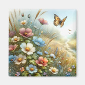 Schmetterlingsgarten Wildblumenwiese Magnet (Vorne)