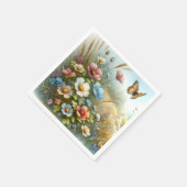 Schmetterlingsgarten Wildblumenwiese Serviette (Ecke)