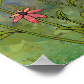 Schmetterlingsgartenposter Poster (Ecke)