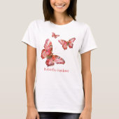 Schmetterlingsgärtner Pink T-Shirt (Vorderseite)