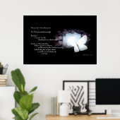 Schmetterlingsgedicht Poster (Heimbüro)