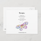 Schmetterlingsgedicht Postkarte (Vorne/Hinten)