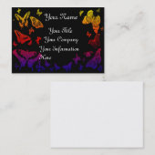 Schmetterlingsgeschäfts-Profil cardtemplate Visitenkarte (Vorne/Hinten)