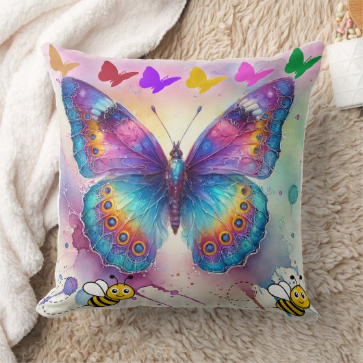 Schmetterlingsgeschenk Kissen (Decke)