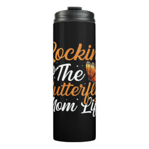 Schmetterlingsgeschenk Rockin The Butterfly Thermosbecher