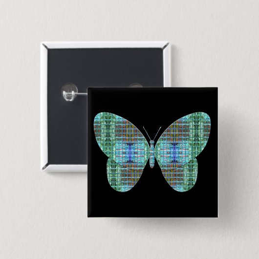 Schmetterlingsglaseffekt Button (Vorne & Hinten)