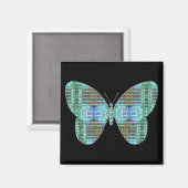 Schmetterlingsglaseffekt Magnet (Vorderseite/Rückseite)