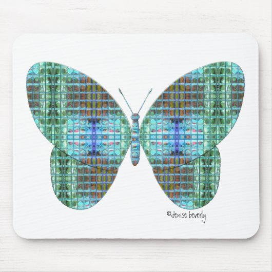 Schmetterlingsglaseffekt Mousepad (Vorne)