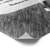 Schmetterlingsglück Inspirationsquelle Zitat Poster (Ecke)