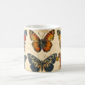 Schmetterlingsglück: Vintage Kaffeetasse (Mittel)