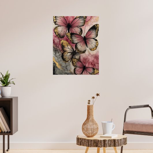 Schmetterlingsgnade Poster (Wohnzimmer 3)