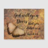 Schmetterlingsgott öffnet Türen Magnetkarte (Vorderseite)