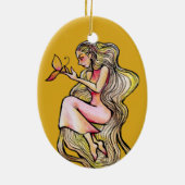 Schmetterlingsgöttin Keramik Ornament (Hinten)
