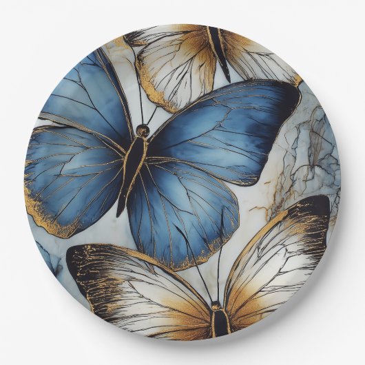 Schmetterlingsgrab Pappteller (Vorderseite)