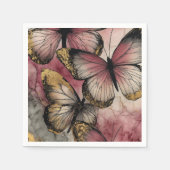 Schmetterlingsgrab Serviette (Vorderseite)