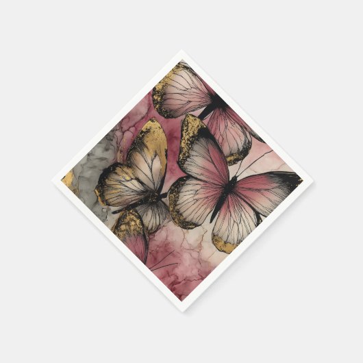 Schmetterlingsgrab Serviette (Ecke)