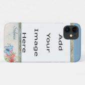 Schmetterlingsgrenze (blau) Case-Mate iPhone hülle (Rückseite (Horizontal))