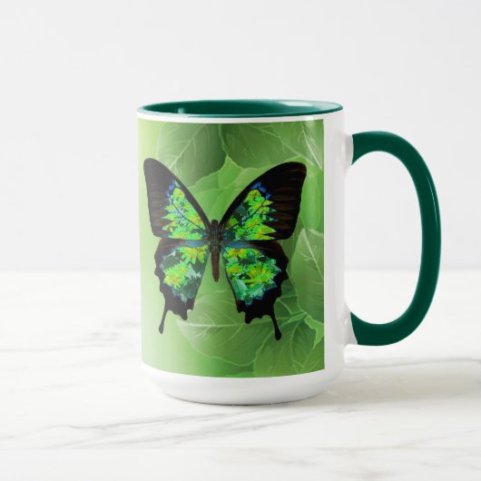 Schmetterlingsgrüne Tasse (Rechts)