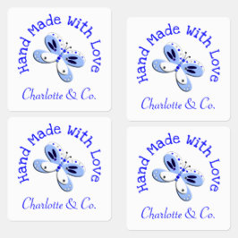 Schmetterlingshandgefertigt mit Liebe Personalisie Etiketten