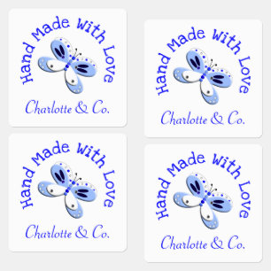 Schmetterlingshandgefertigt mit Liebe Personalisie Etiketten