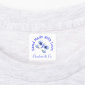 Schmetterlingshandgefertigt mit Liebe Personalisie Etiketten (Befestigt)