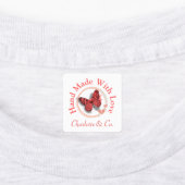 Schmetterlingshandgefertigt mit Liebe Personalisie Etiketten (Befestigt)