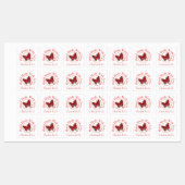 Schmetterlingshandgefertigt mit Liebe Personalisie Etiketten (Blatt)