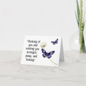 Schmetterlingsheilung Karte (Vorderseite)