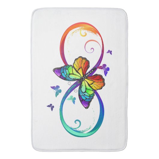 Schmetterlingsherz Badematte (Vorderseite Vertikal)