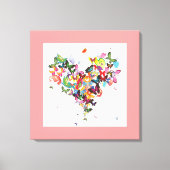 Schmetterlingsherz - Canvas Print - SRF Leinwanddruck (Vorderseite)