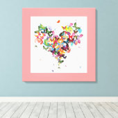 Schmetterlingsherz - Canvas Print - SRF Leinwanddruck (Insitu (Holzboden))