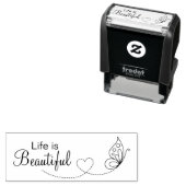 Schmetterlingsherz - Das Leben ist schön Permastempel (Beispiel)