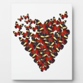 Schmetterlingsherz Fotoplatte (Vorderseite)