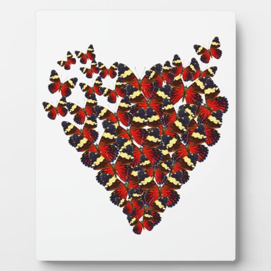 Schmetterlingsherz Fotoplatte (Vorderseite)