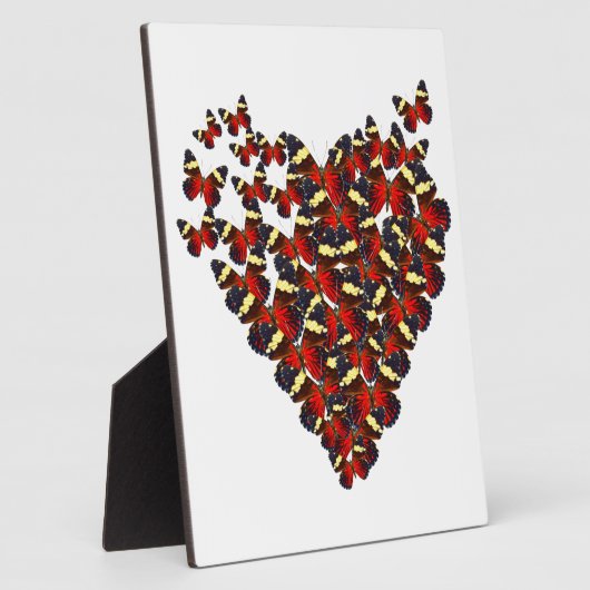 Schmetterlingsherz Fotoplatte (Seite)